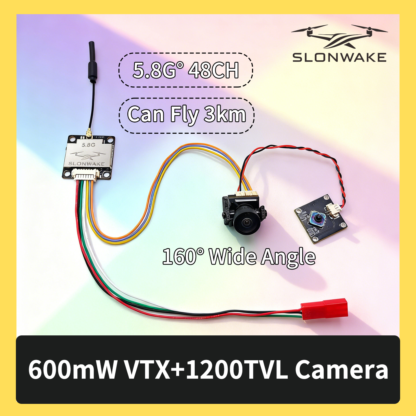 SLONWAKE 5.8G 600mW 7-24V FPV  - Drone Frame review and price