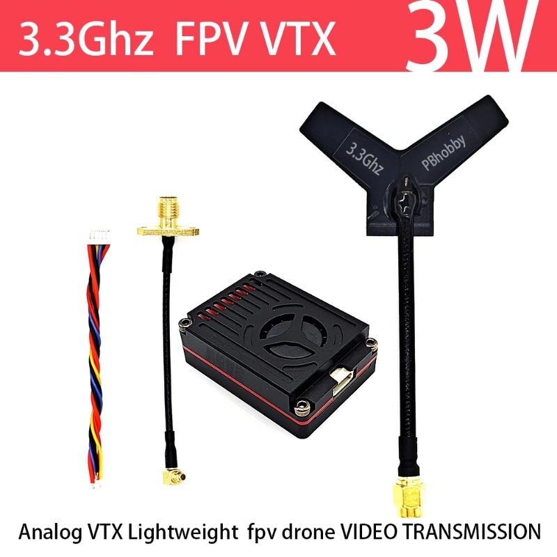 3.3GHz FPV VTX/VRX  3W Analog  - Drone Transmitter review and price