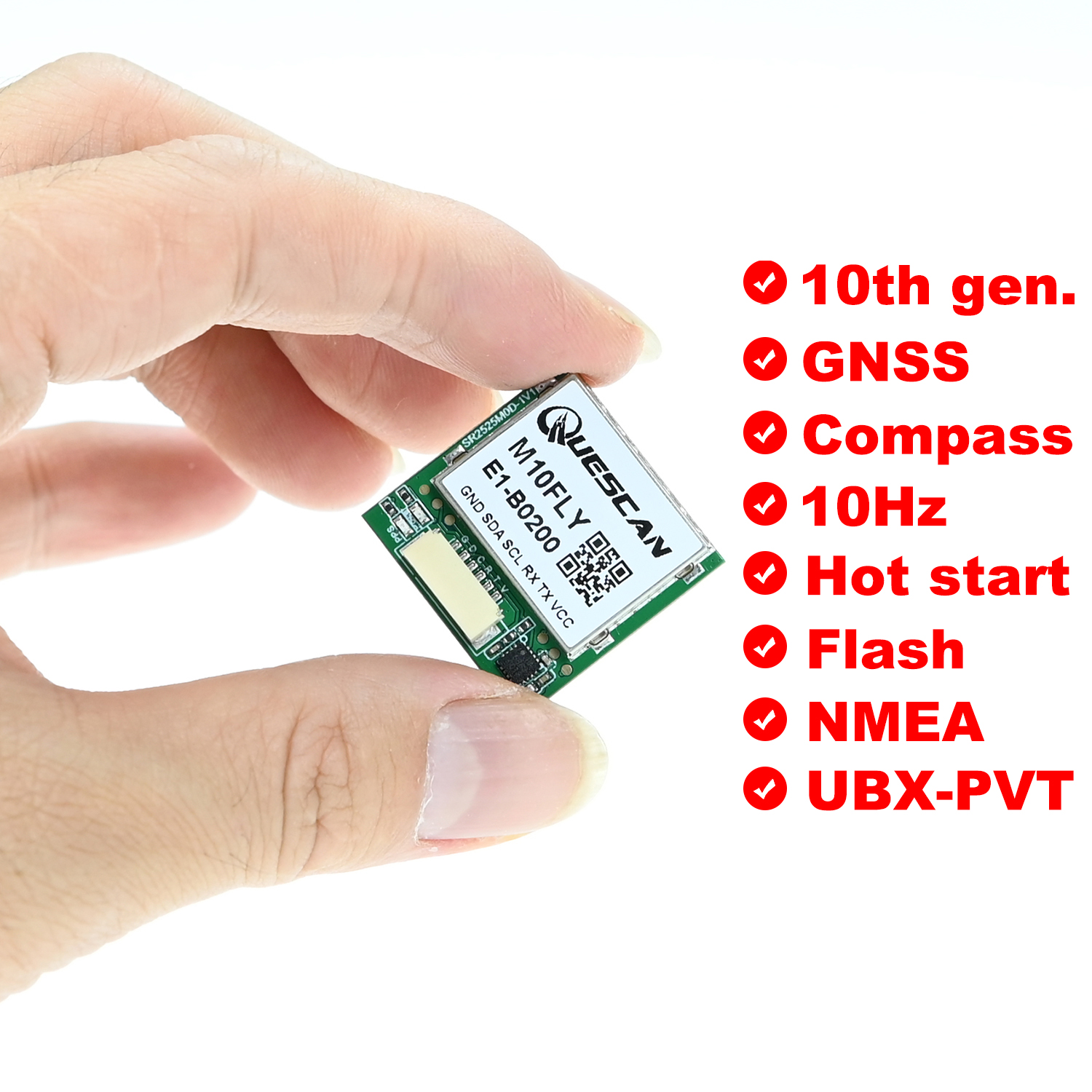 Quescan 25mm*25mm M10FLY 10Hz  - Drone Gps Module review and price