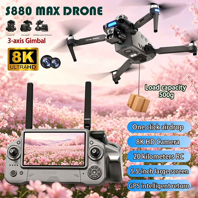 2026 New 8K Dual Camera Drone  - Drone Gps Module review and price