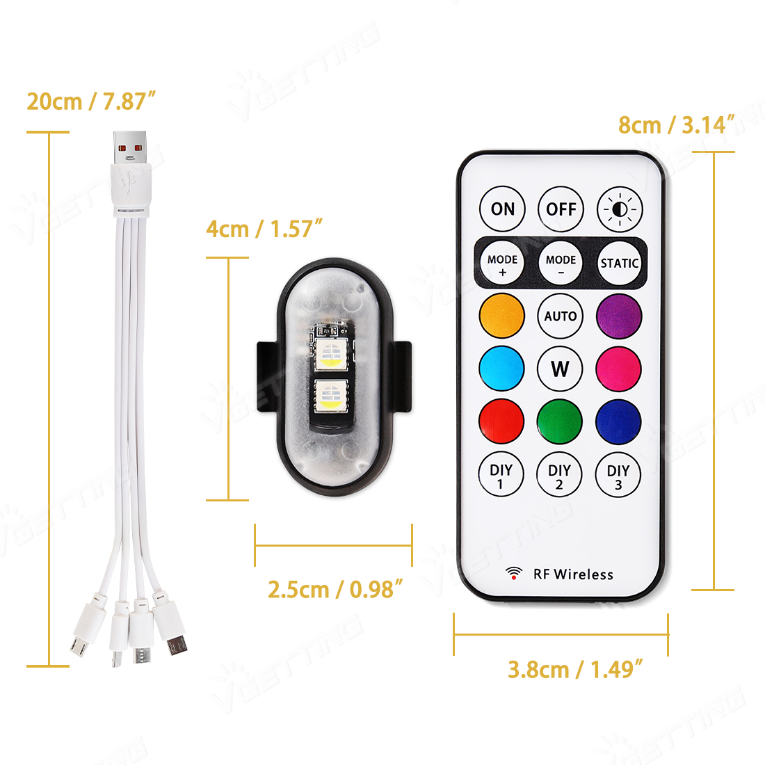 4Pcs Mini Drone Strobe Light 8 - Drone Led Light review and price