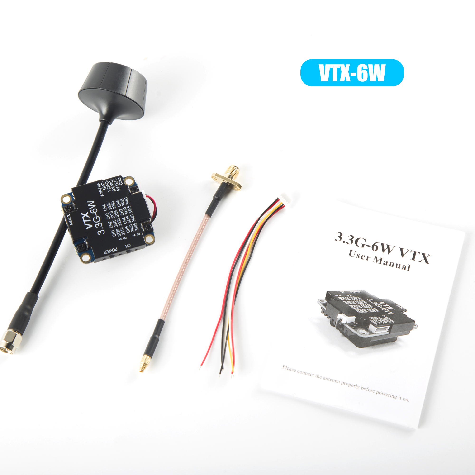 FPV Video Transmitter 3.3G 6W  - Drone Transmitter review and price